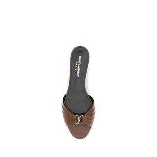 Brown Calf Leather Bos Taurus Mules