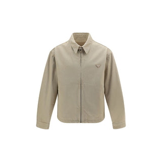 Beige Cotton Denim Jacket