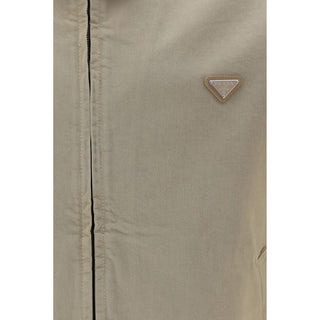 Beige Cotton Denim Jacket