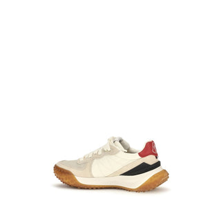 Beige Polyamide Athletic Sneakers