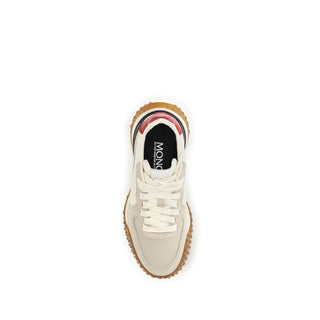 Beige Polyamide Athletic Sneakers