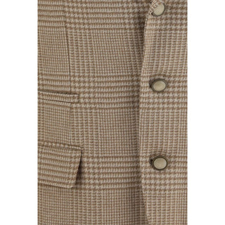 Beige Cotton Blazer