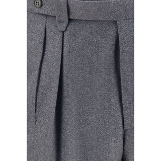 Gray Wool Oves Aries Casual Pants