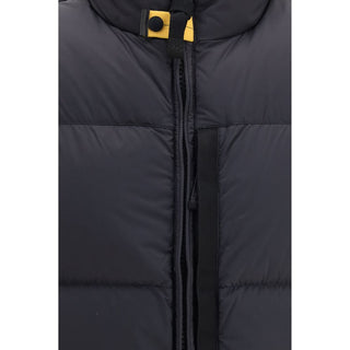 Black Polyamide Sleeveless Jacket