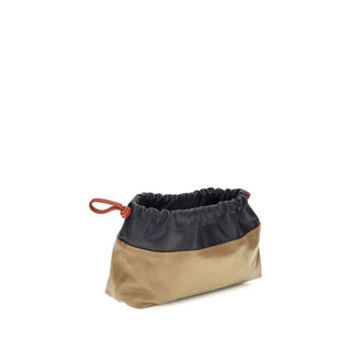 Beige Calf Leather Bos Taurus Shoulder Bag