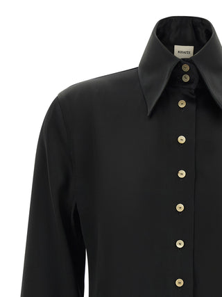 Black Acetate Blouse
