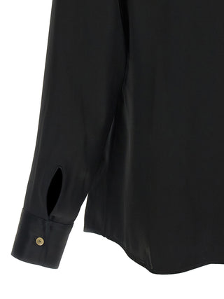 Black Acetate Blouse