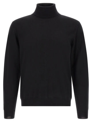 Black Virgin Wool Cardigan