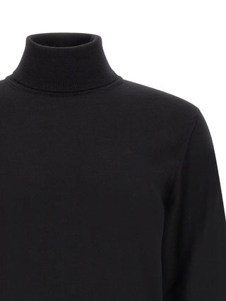 Black Virgin Wool Cardigan