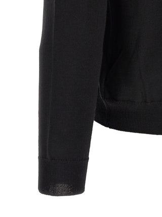 Black Virgin Wool Cardigan