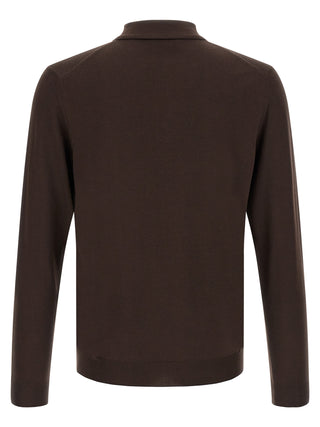 Brown Virgin Wool Cardigan