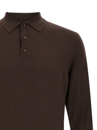 Brown Virgin Wool Cardigan