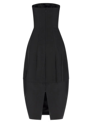Black Wool Long Dress