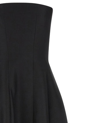 Black Wool Long Dress