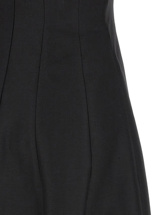 Black Wool Long Dress