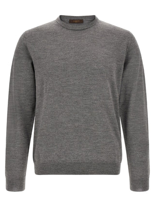 Gray Virgin Wool Cardigan