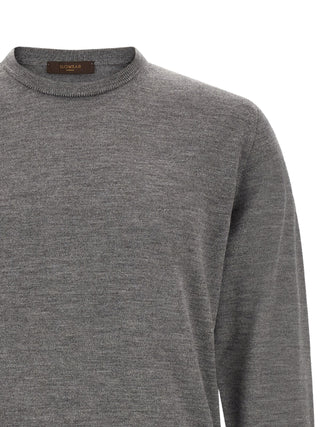Gray Virgin Wool Cardigan
