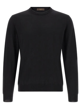 Black Virgin Wool Cardigan
