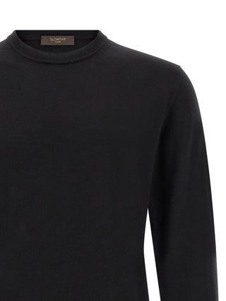 Black Virgin Wool Cardigan