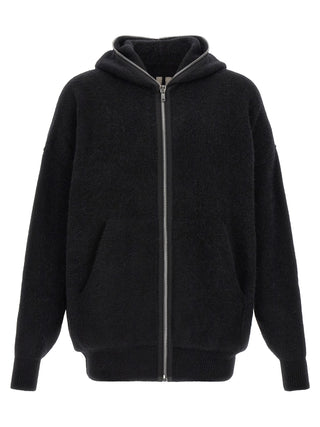 Black Marabou Sweatshirt
