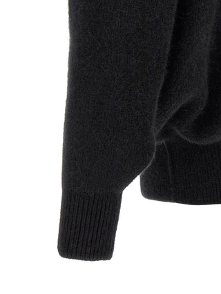 Black Marabou Sweatshirt