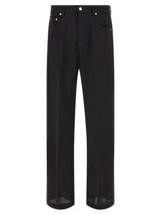 Black Cotton Relaxed Fit Jeans