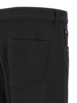 Black Cotton Relaxed Fit Jeans