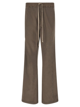 Gray Cotton Flared Pants