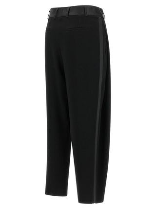 Black Triacetate Dress Pants