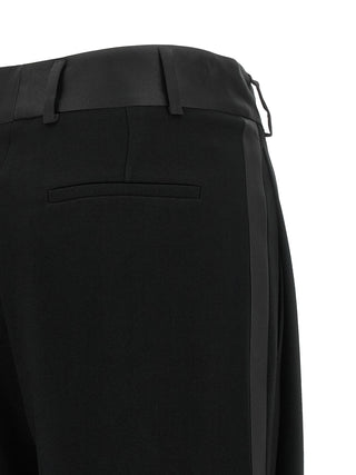 Black Triacetate Dress Pants
