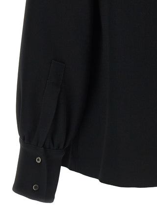 Black Triacetate Blouse