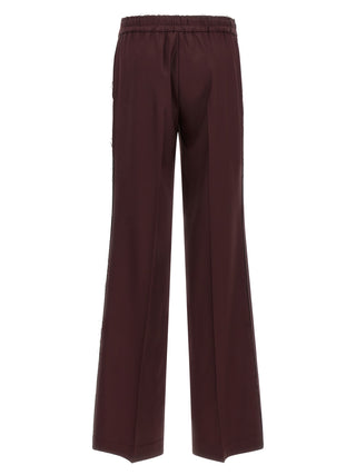 Purple Polyester Pants