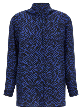 Blue Silk Blouse