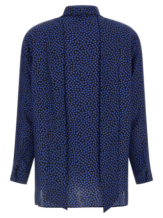 Blue Silk Blouse