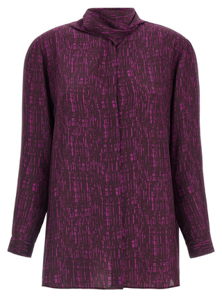 Purple Silk Blouse