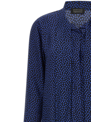 Blue Silk Blouse