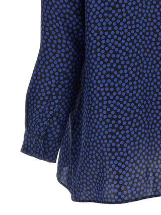 Blue Silk Blouse