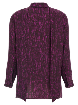 Purple Silk Blouse