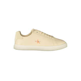 Beige Polyurethane Women's Sneaker