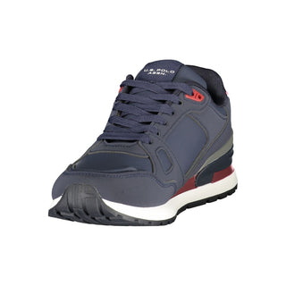 Blue Polyurethane Men's Sneaker