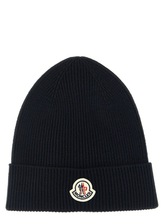 Blue Virgin Wool Beanie