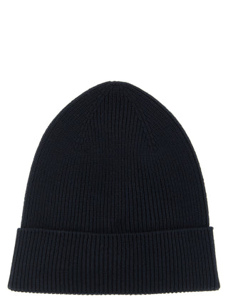 Blue Virgin Wool Beanie