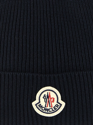 Blue Virgin Wool Beanie