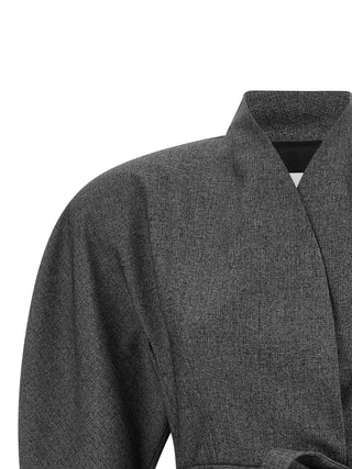 Gray Polyester Blazer