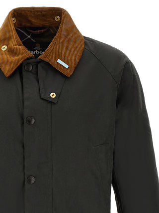 Bicolor Cotton Shell Jacket