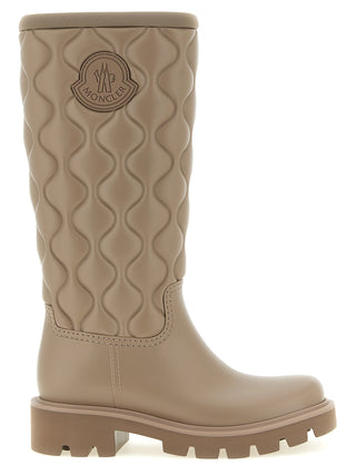 Beige Pvc Over The Knee
