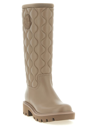 Beige Pvc Over The Knee