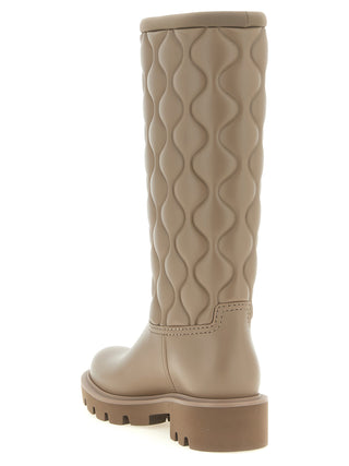 Beige Pvc Over The Knee