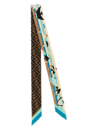 Multicolor Silk Foulard