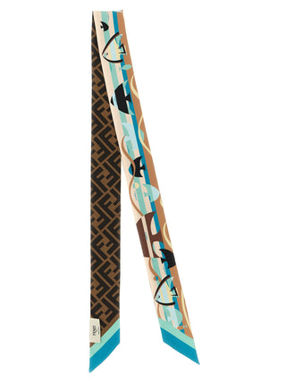Multicolor Silk Foulard